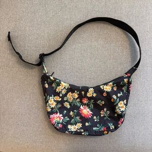 BAGGU x Laura Ashley Medium Crescent Shoulder Bag, EUC
